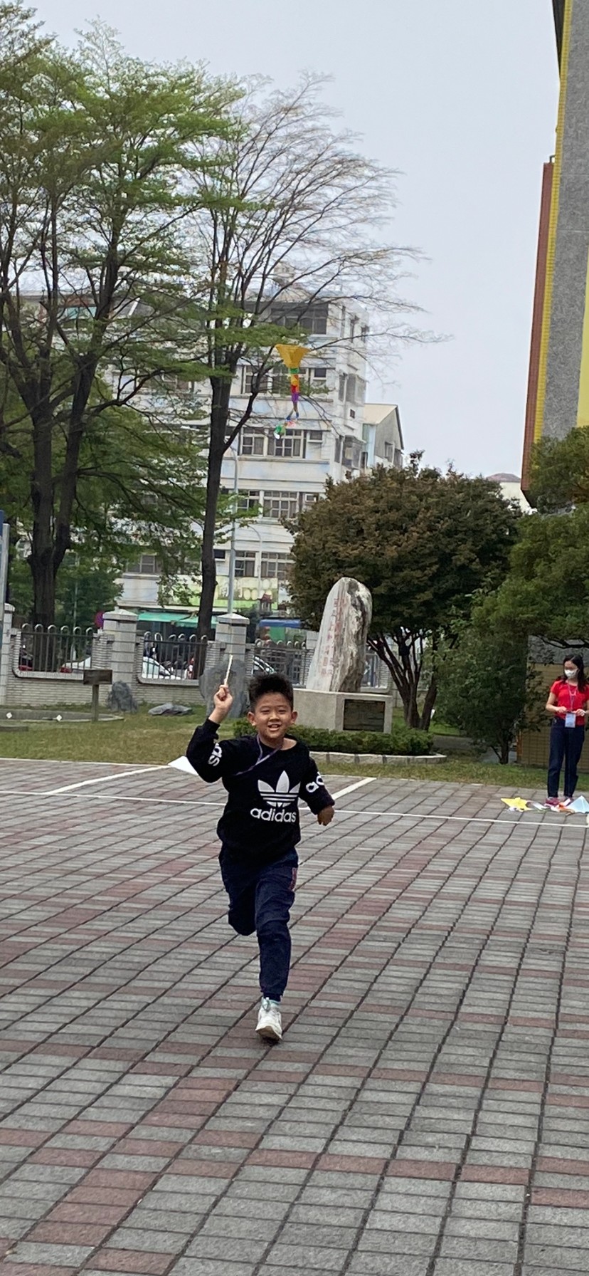 放自己做的風箏