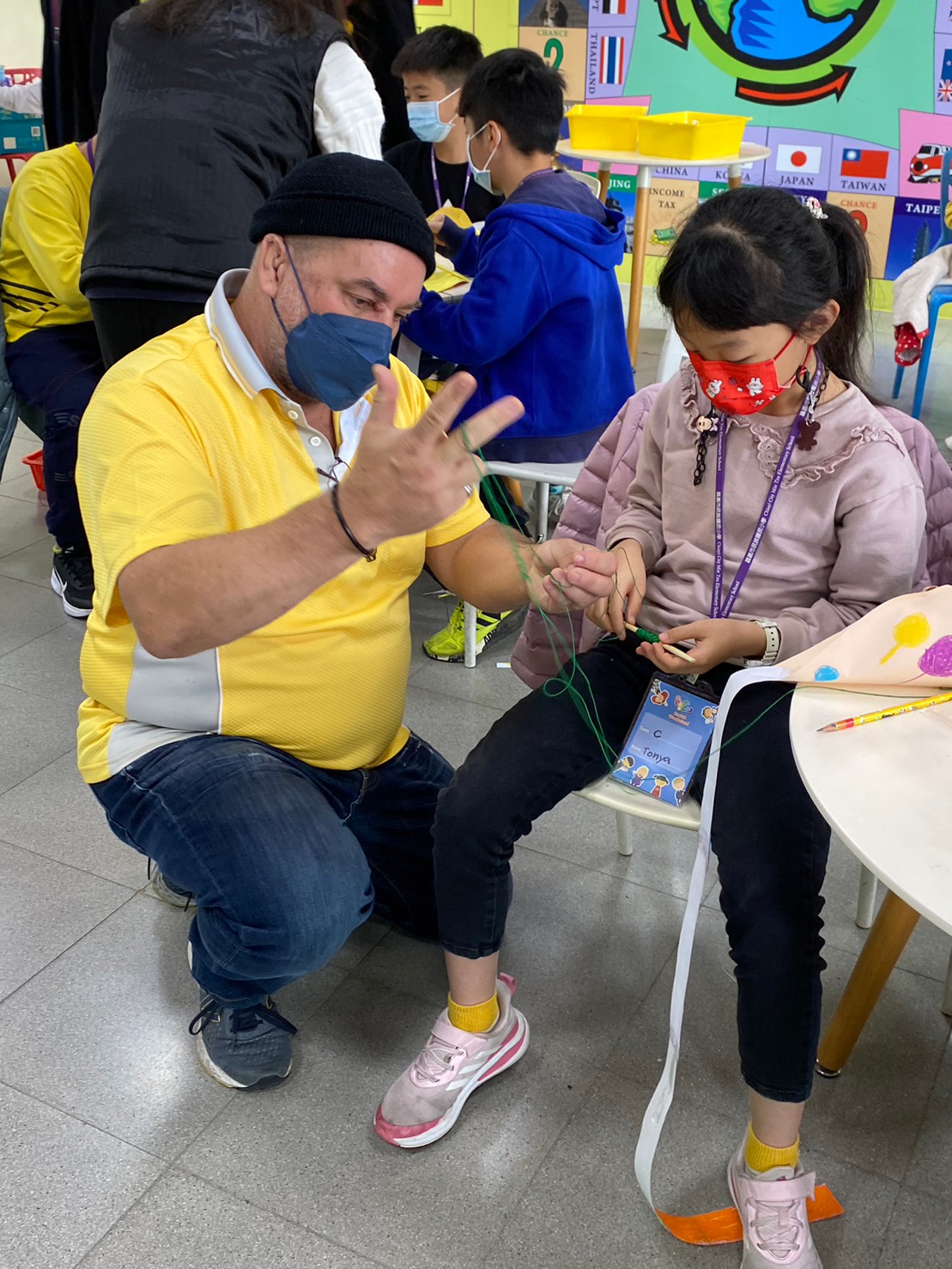 making their own kites