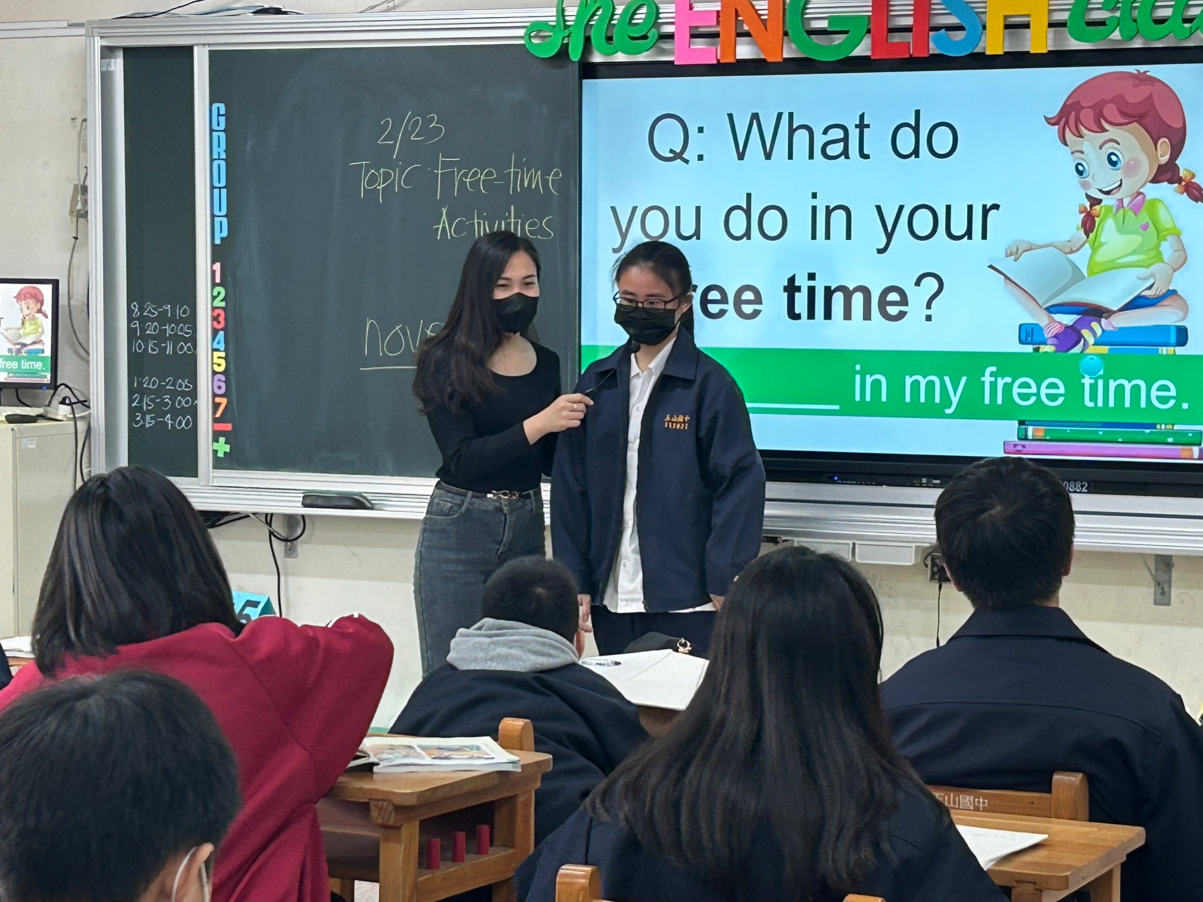 The student shares with the whole class2