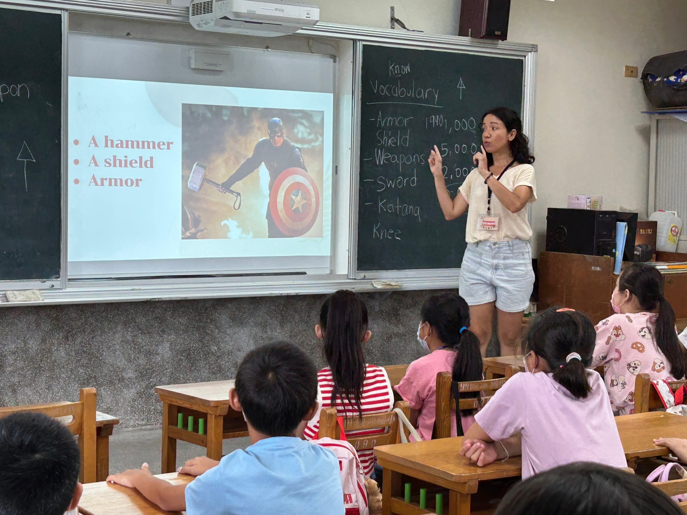 Elizabeth introduces armory to students