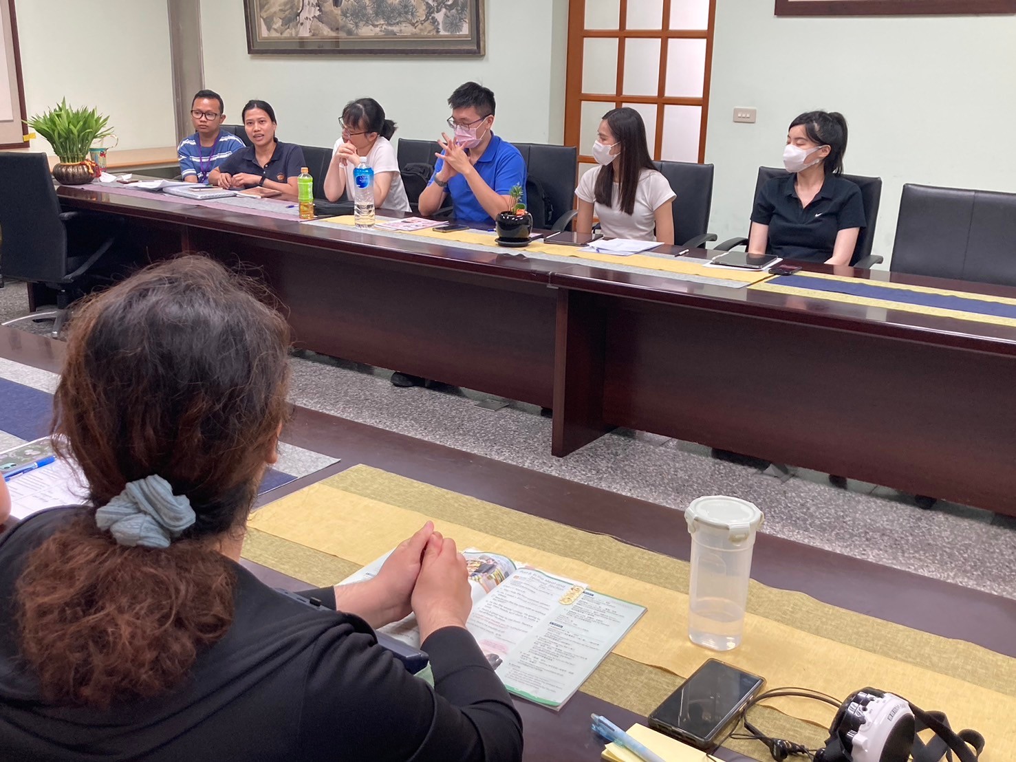 中正大學外籍生訪視及議課