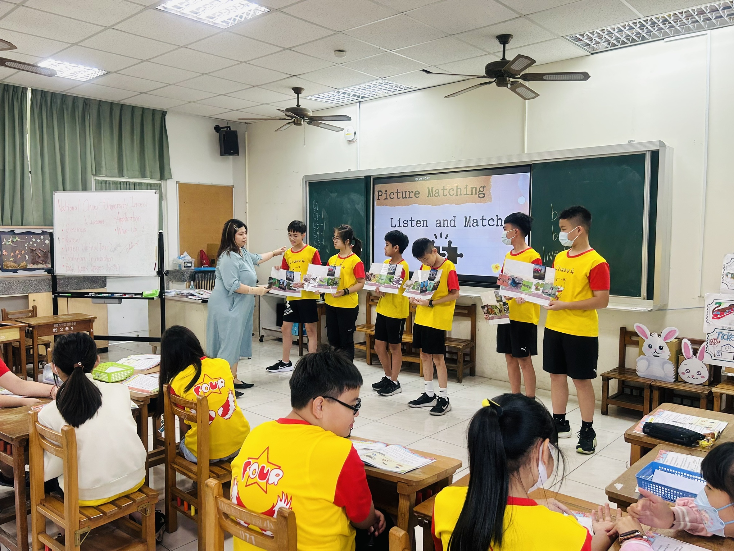 the students show answers