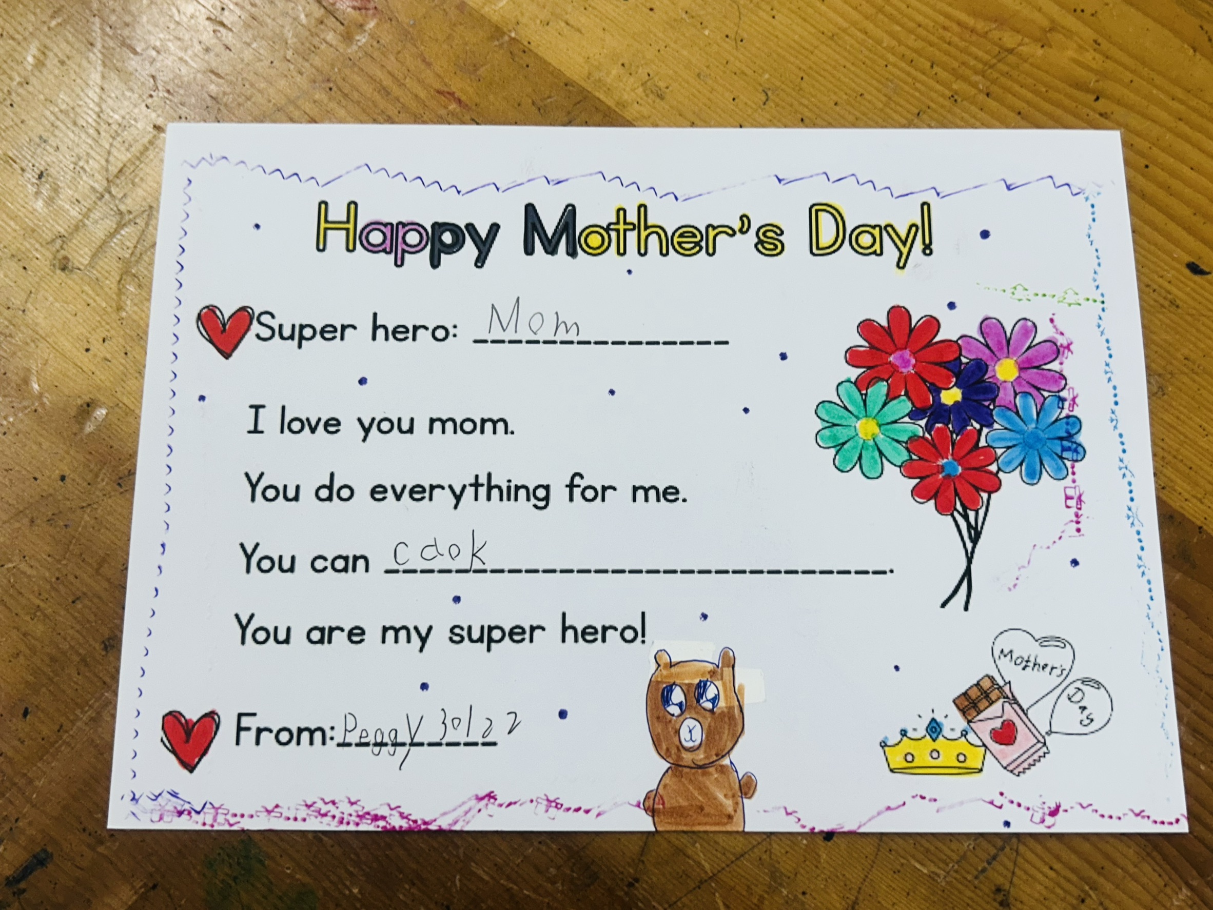 Mother’s Day card