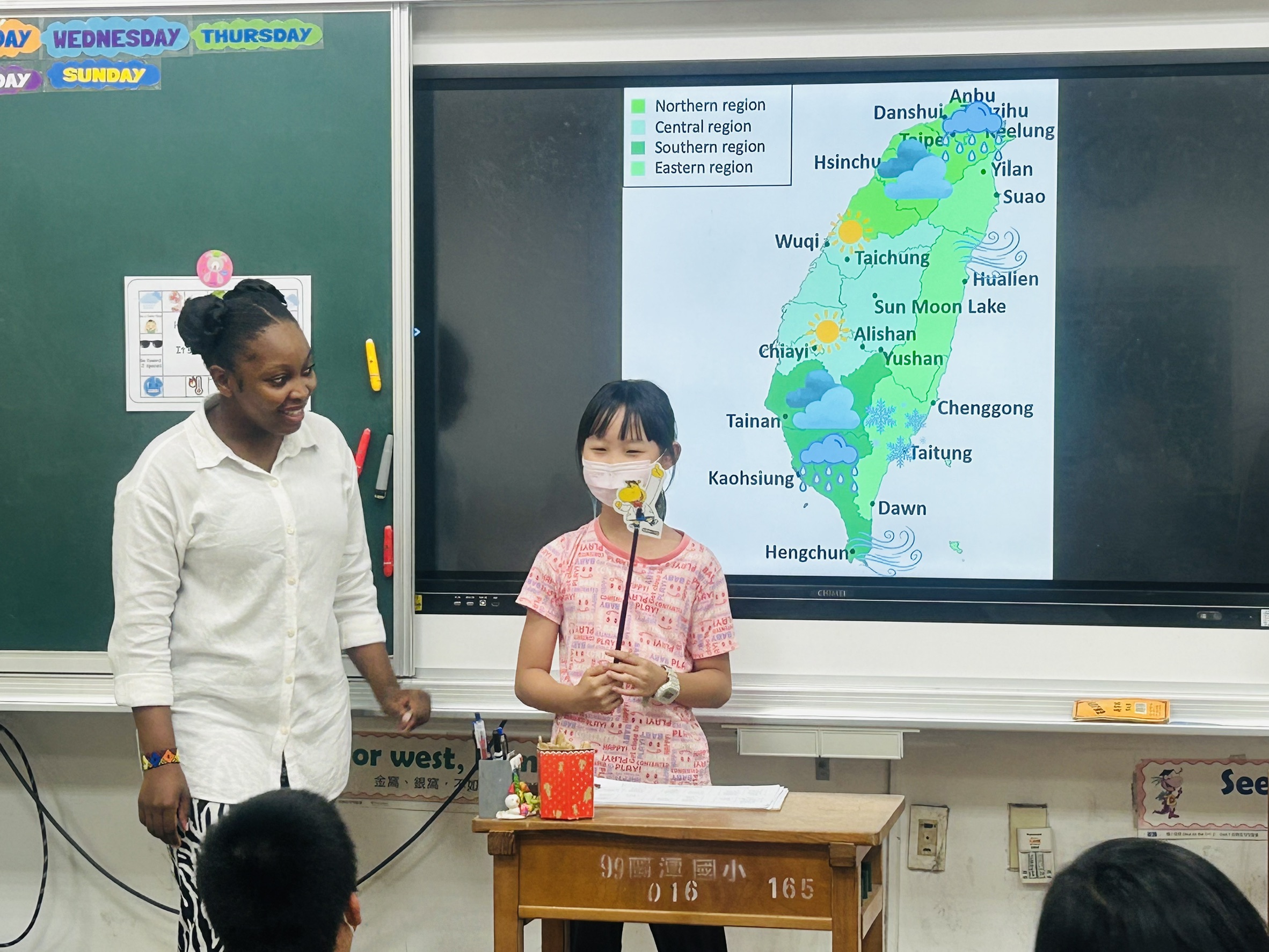 Students describe the weather condition