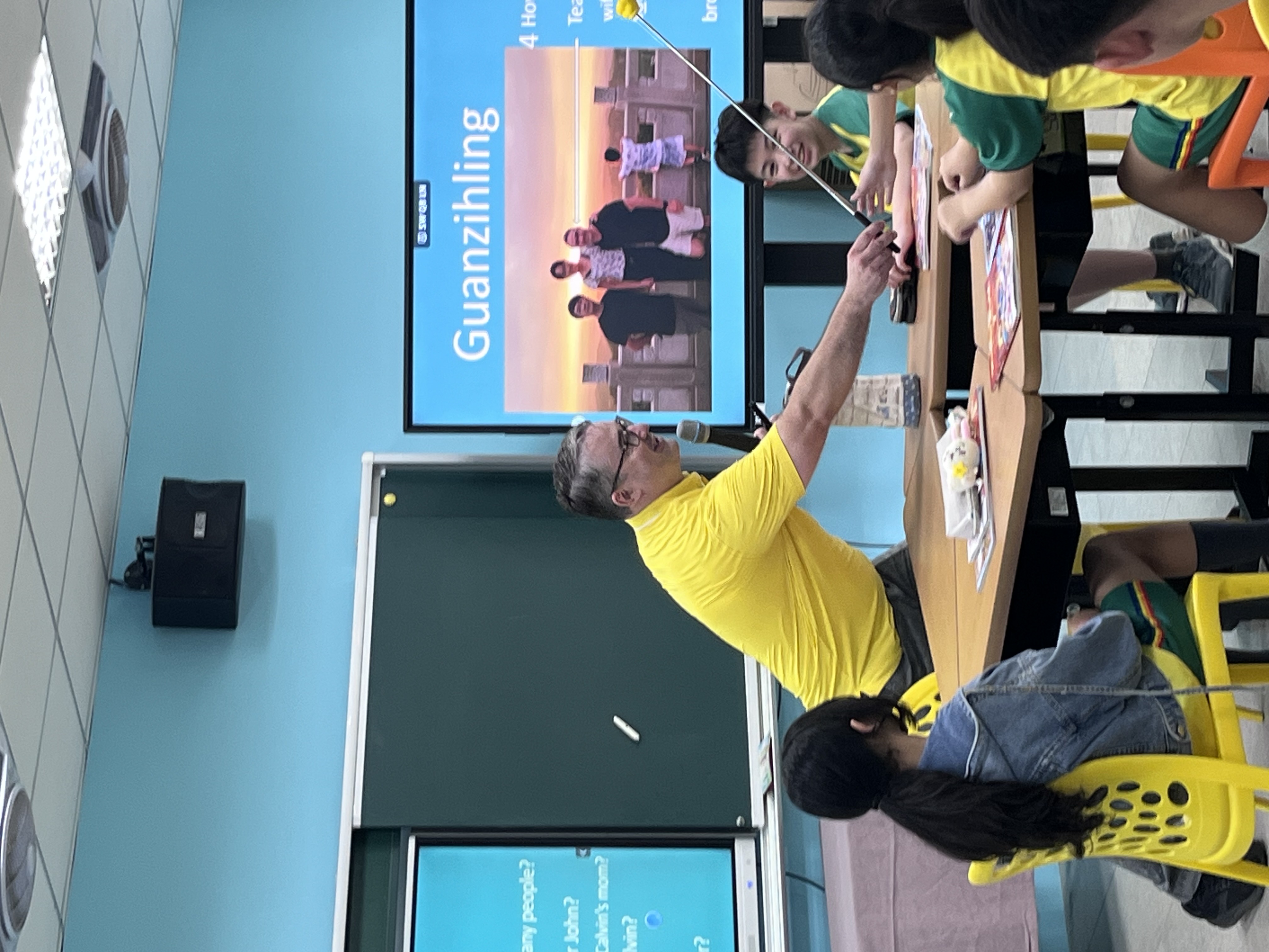 Learning how to share with classmates