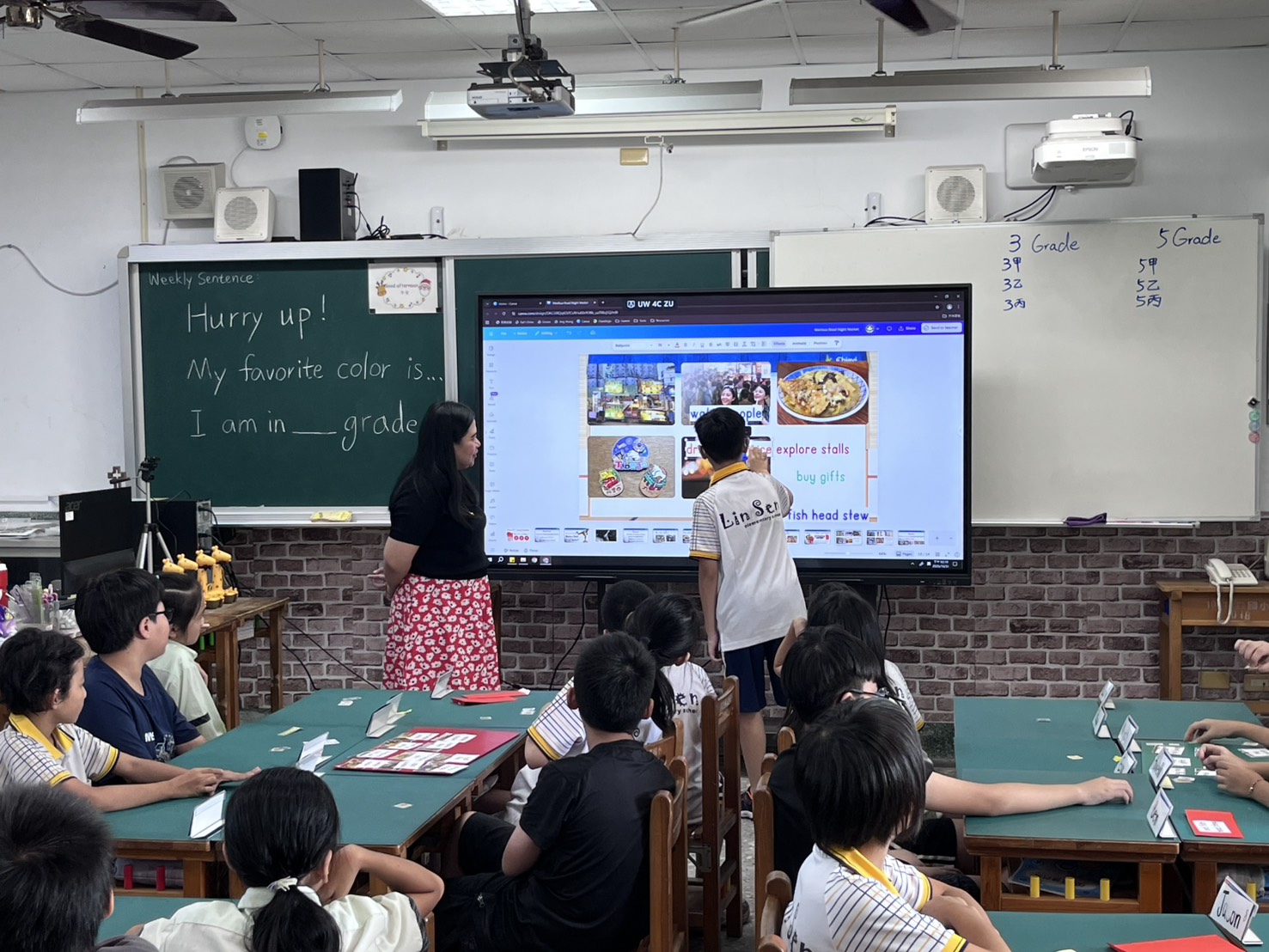 Sharing with classmates