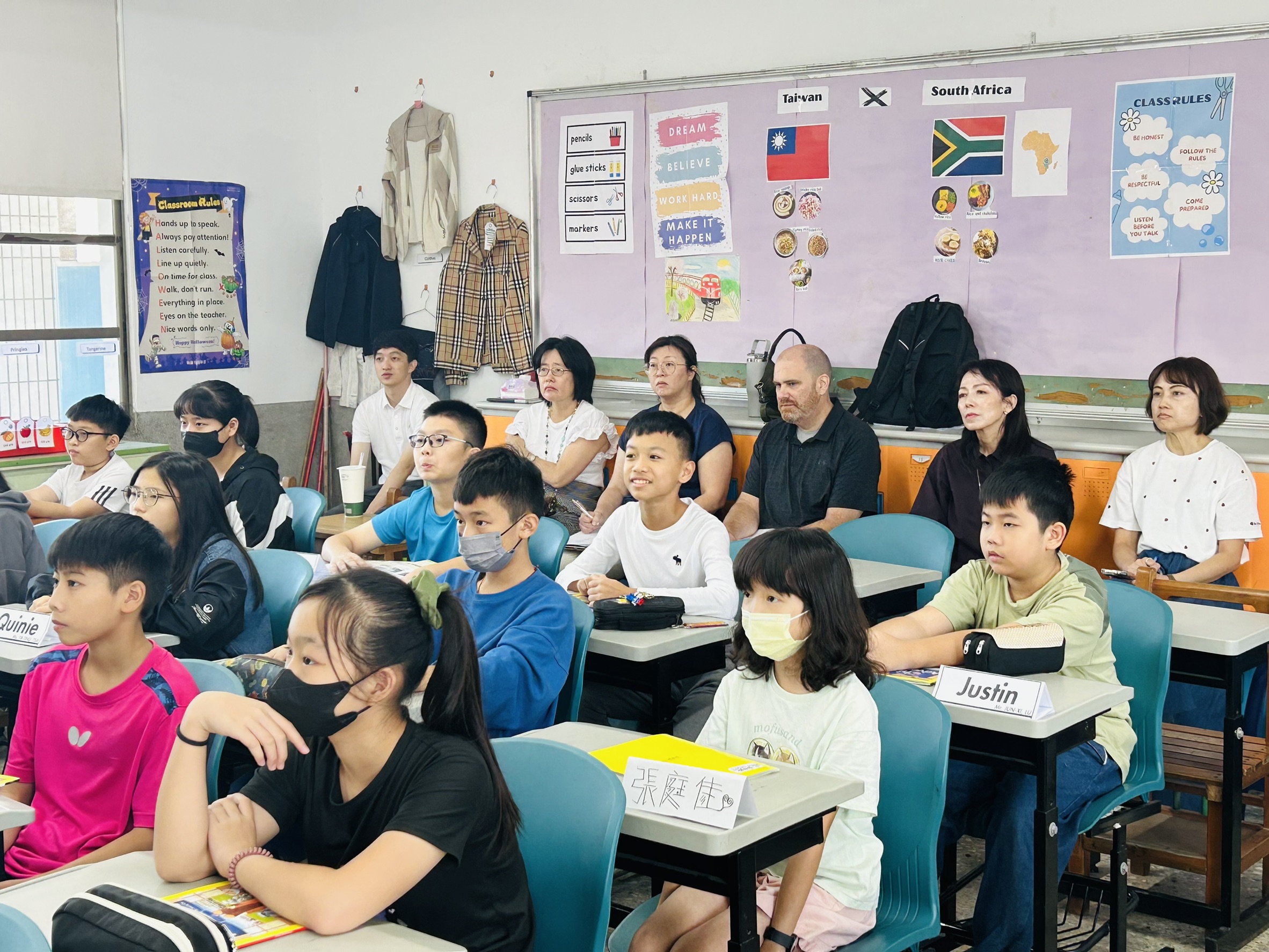 Professor observed the class