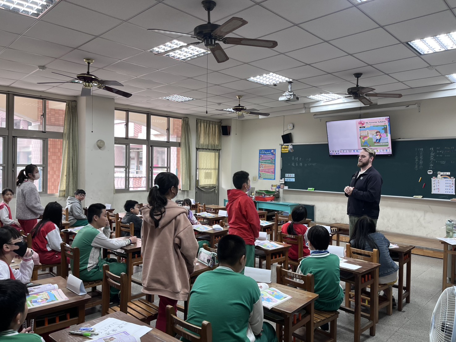 Sharing with classmates