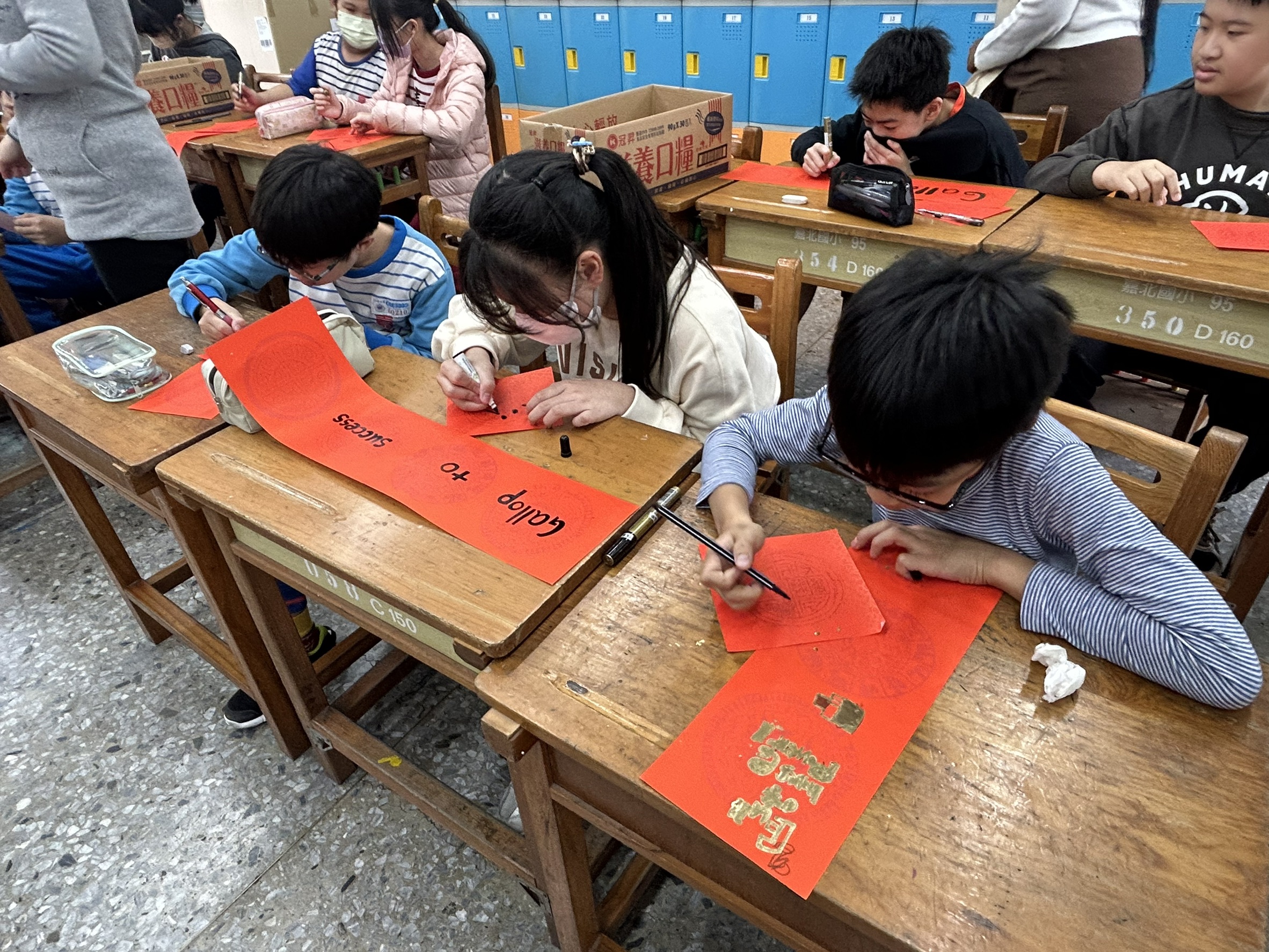 students write spring couplets