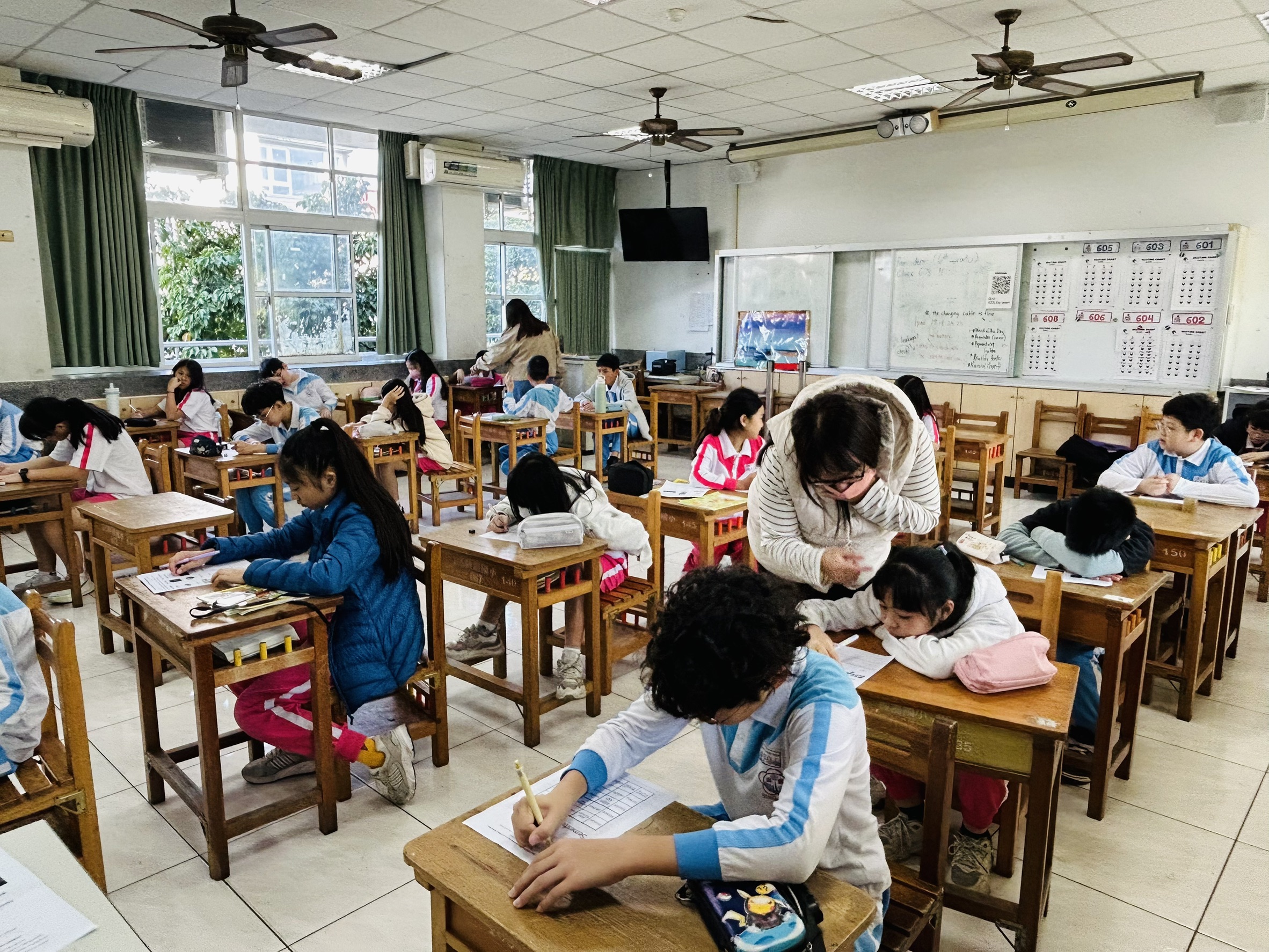 Students complete the assignment