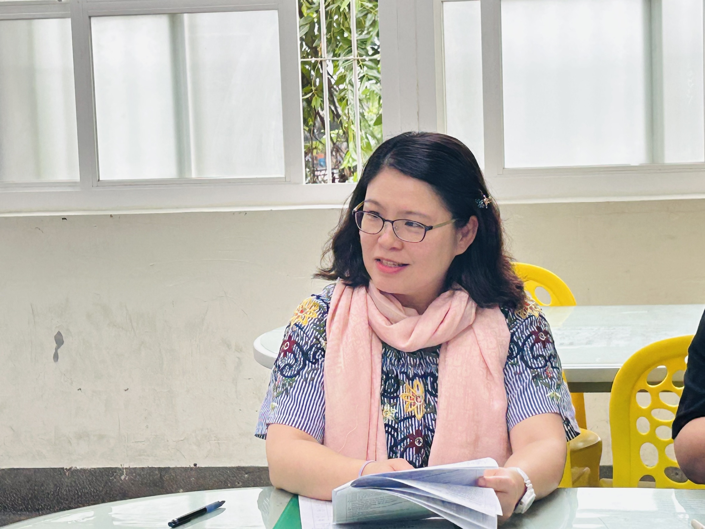 Professor gives feedback