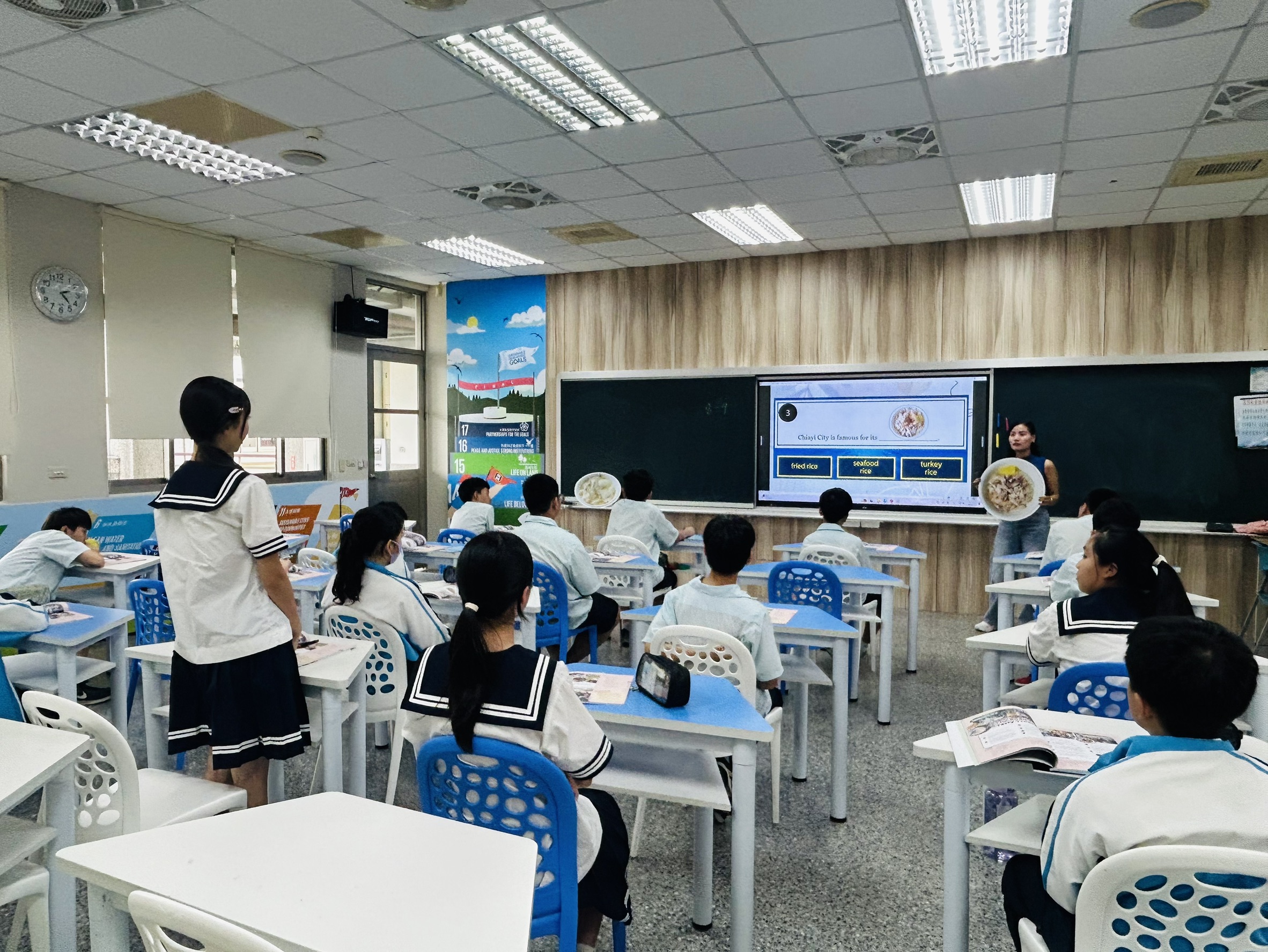 Students answer the questions