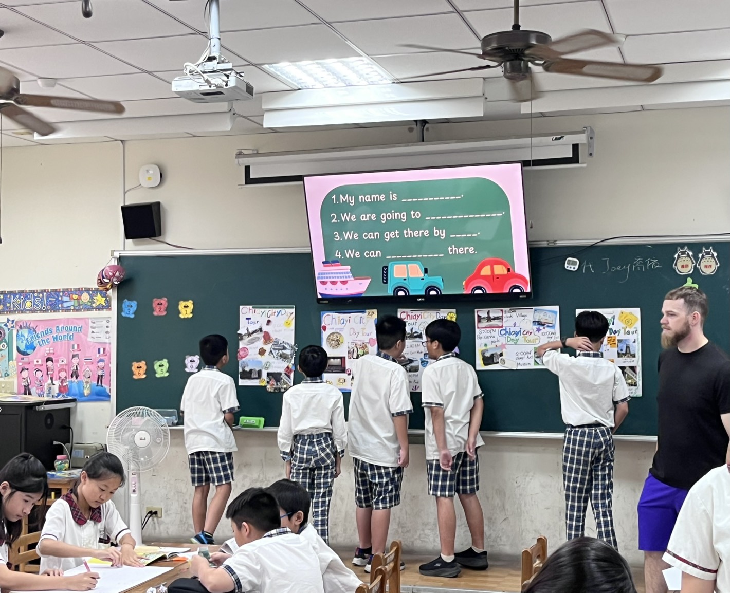 Excellent works on the blackboard