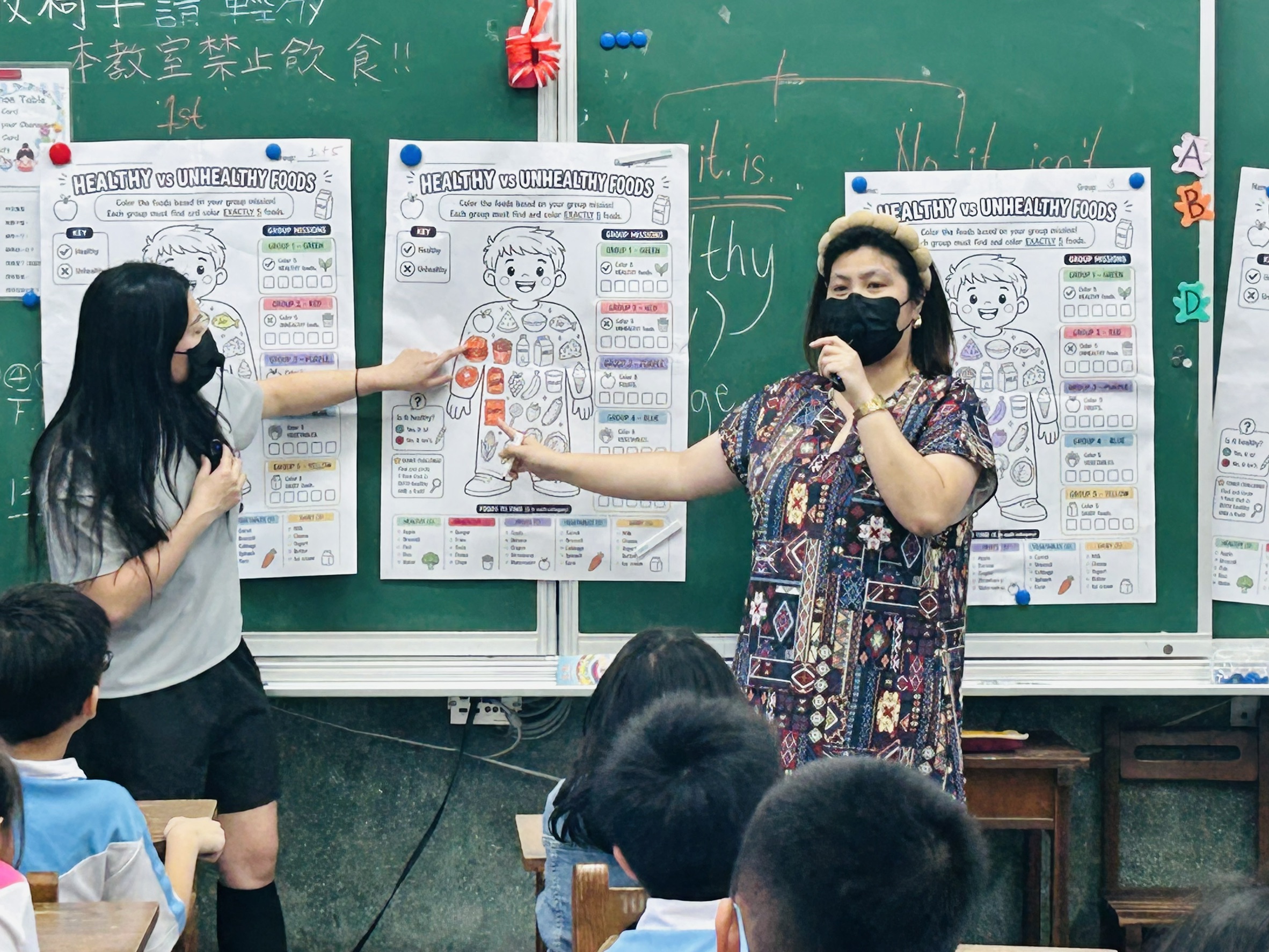 The teachers are checking the answers