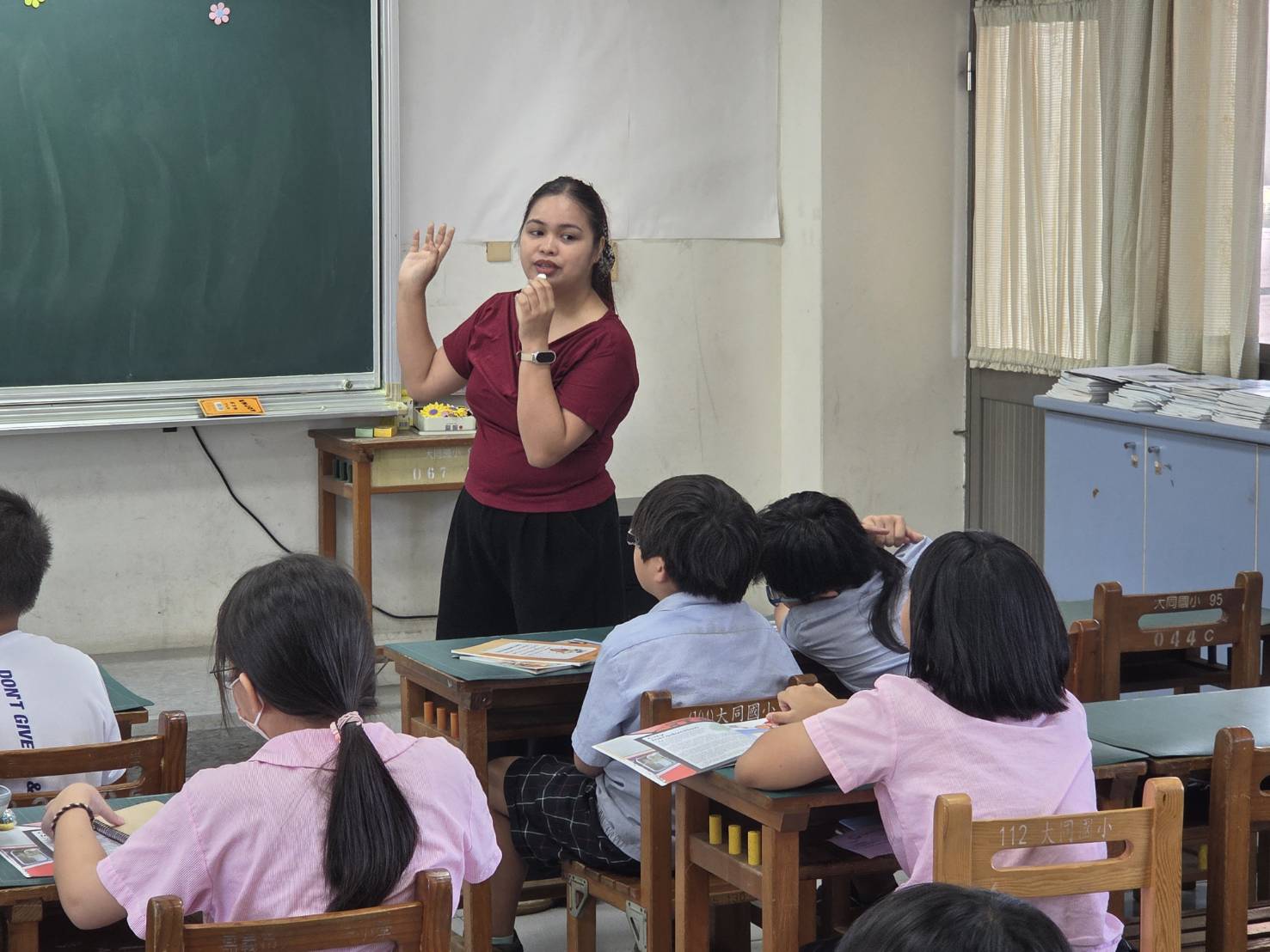 Students discussed their real-life experiences.